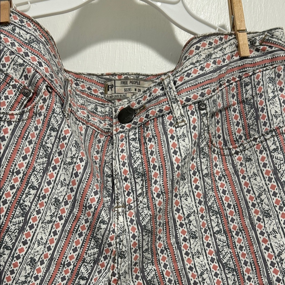 Free People Multicolor Patterned Skinny Pants - Picture 2 of 8